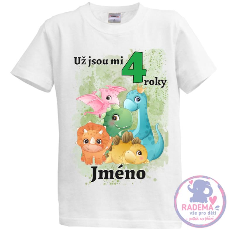 Narozeninové tričko Dino