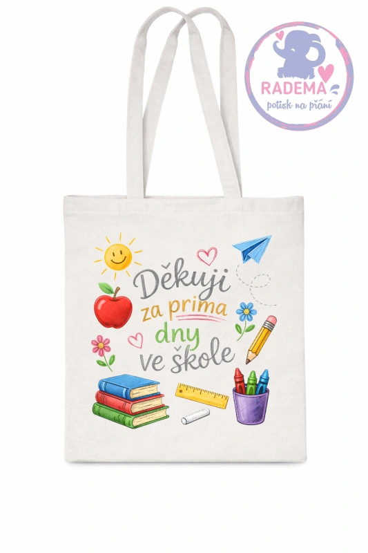 Plátěná taška - Děkuji ZŠ IV. - škola