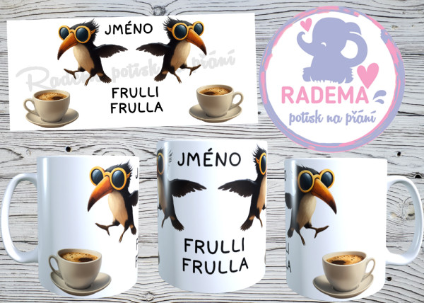 Hrnek Italian Brainrot - Frulli Frulla na přání