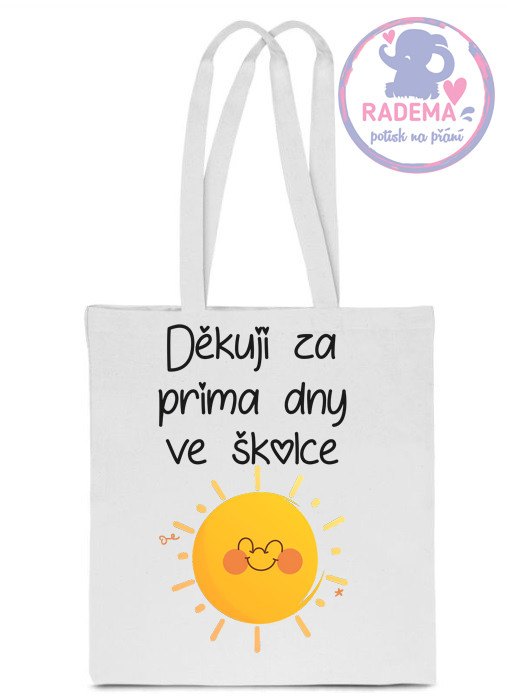 Plátěná taška - Děkuji MŠ V. - školka