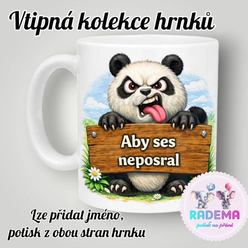 Hrnek vtípek - Panda
