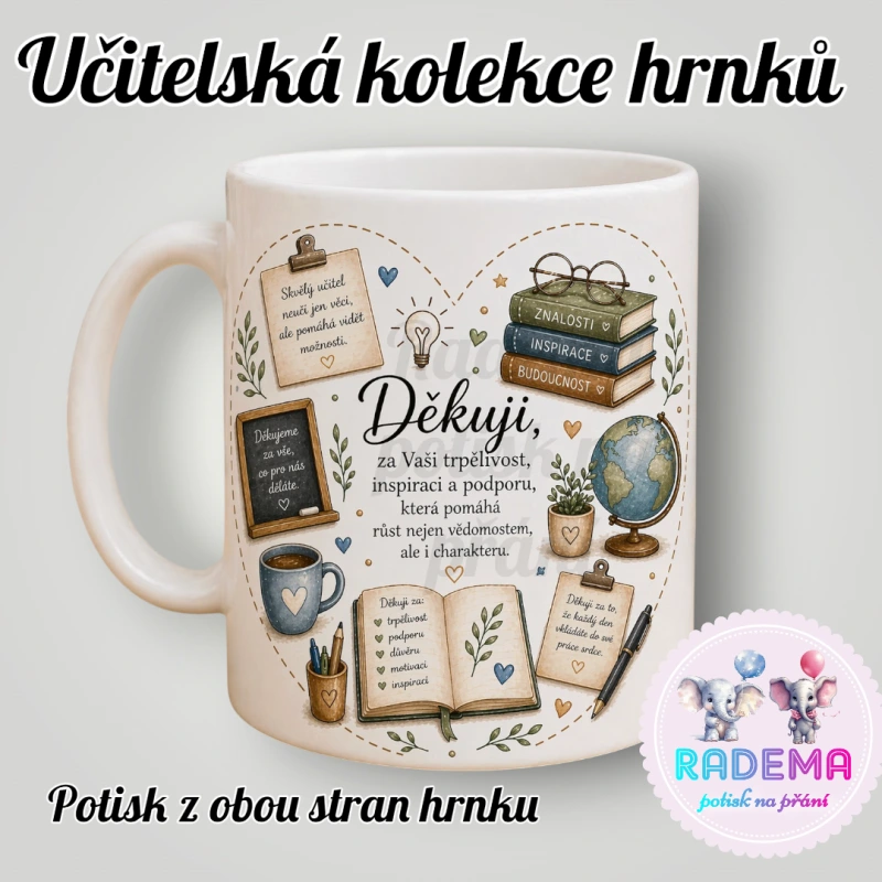 Hrnek Děkuji - Učitel II. - škola / školka