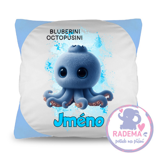Polštář na přání Italian Brainrot Bluberini Octopusini