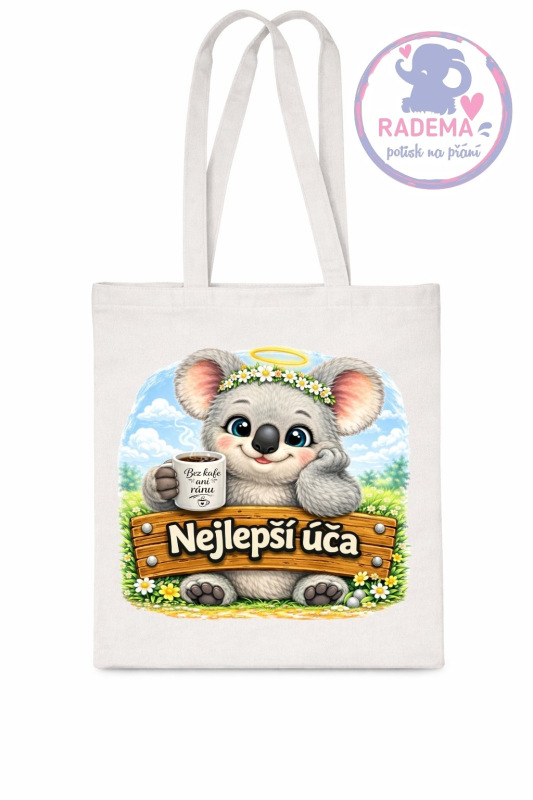 Plátěná taška - Učitelka Koala - škola / školka