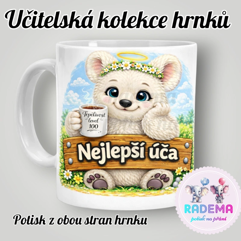 Hrnek Učitelka vtípek - Lední medvěd II. - škola / školka