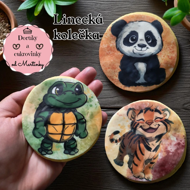 Linecká kolečka s potiskem 1
