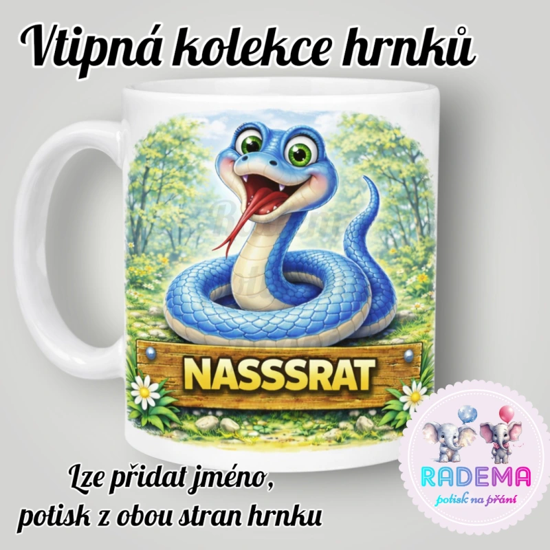 Hrnek vtípek - Had - Nasrat