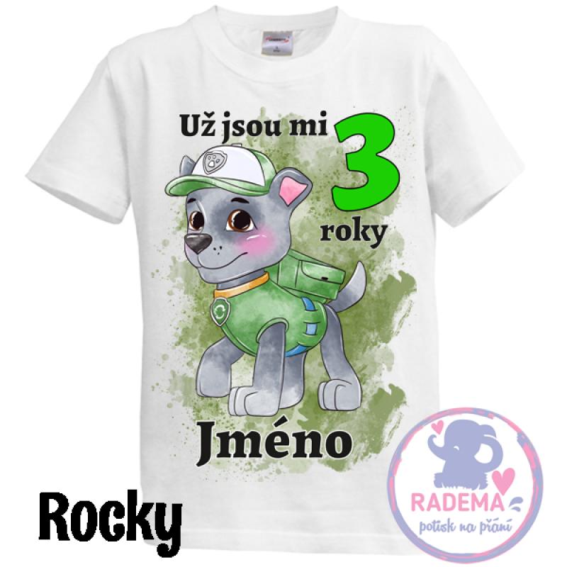 Narozeninové tričko Tlapky - VŠECHNY POSTAVY 6