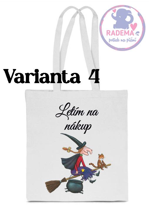 Plátěná taška - Nákup IV. - Čarodějnice - více variant 3