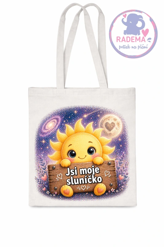 Plátěná taška - Slunce - Jsi moje sluníčko