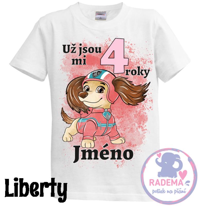 Narozeninové tričko Tlapky - VŠECHNY POSTAVY 4