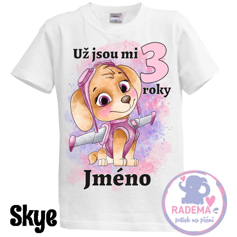Narozeninové tričko Tlapky - VŠECHNY POSTAVY 8