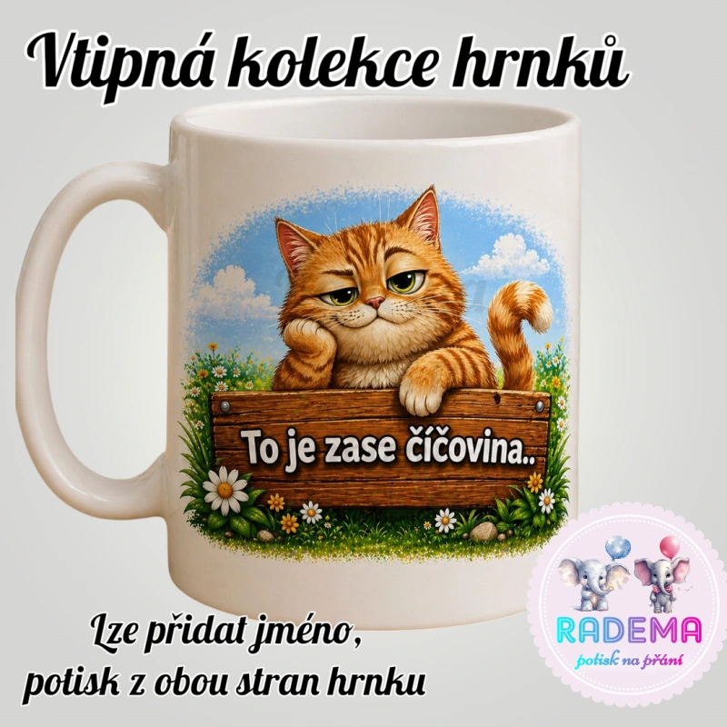 Hrnek vtípek - Kočka - To je zase číčovina