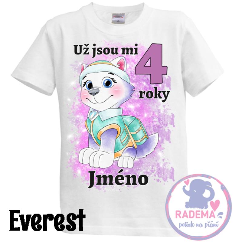 Narozeninové tričko Tlapky - VŠECHNY POSTAVY 1