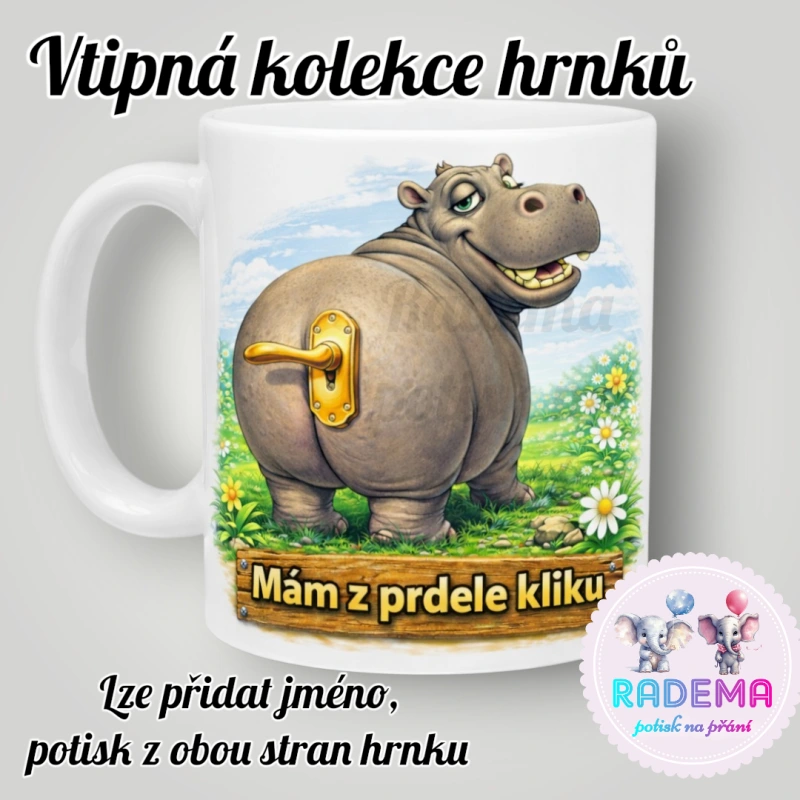 Hrnek vtípek - Hroch