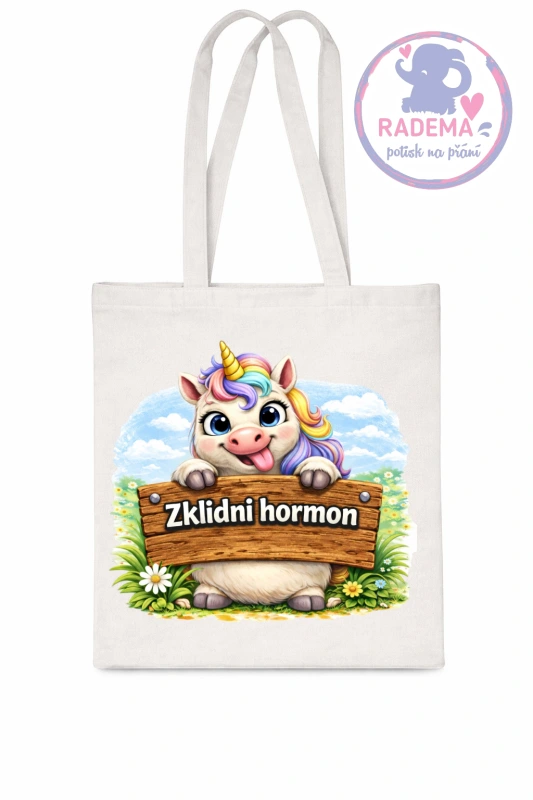 Plátěná taška - Unicorn - Zklidni hormon