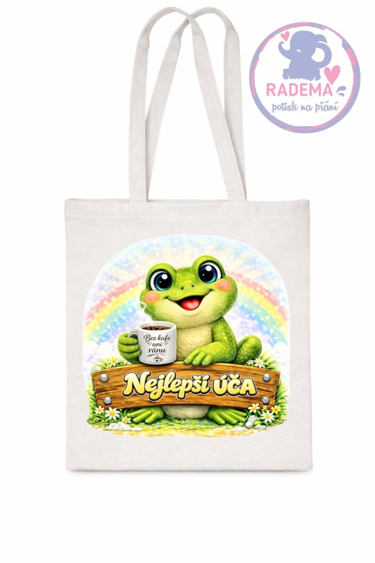 Plátěná taška - Učitelka Žába - škola / školka