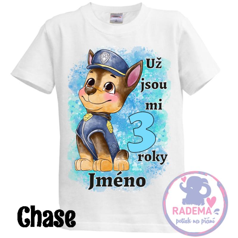 Narozeninové tričko Tlapky - VŠECHNY POSTAVY 2