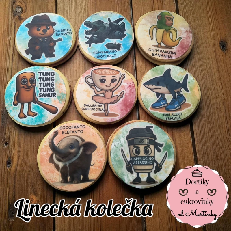 Linecká kolečka s potiskem